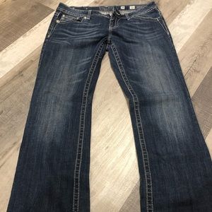 Miss me 34/33 zebra rhinestone Jessica boot jeans